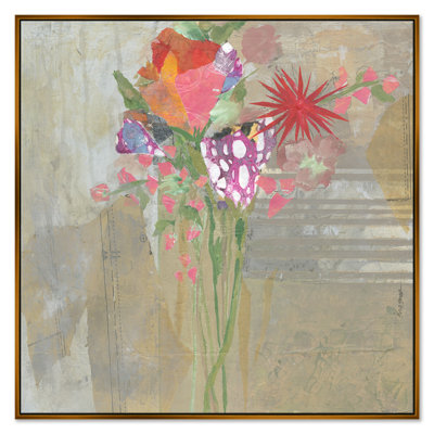 Wildflowers On Beige Painting by Jill Krasner