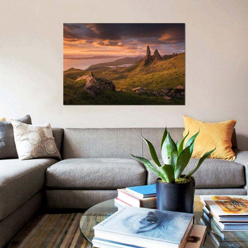 «Écosse VI» par Daniel Kordan, reproduction de photo sur toile tendue, H 26 po x l 40 po x P 1,5 po, Toile tendue