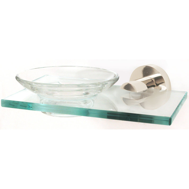 Contemporary I Soap Dish, Polished Chrome