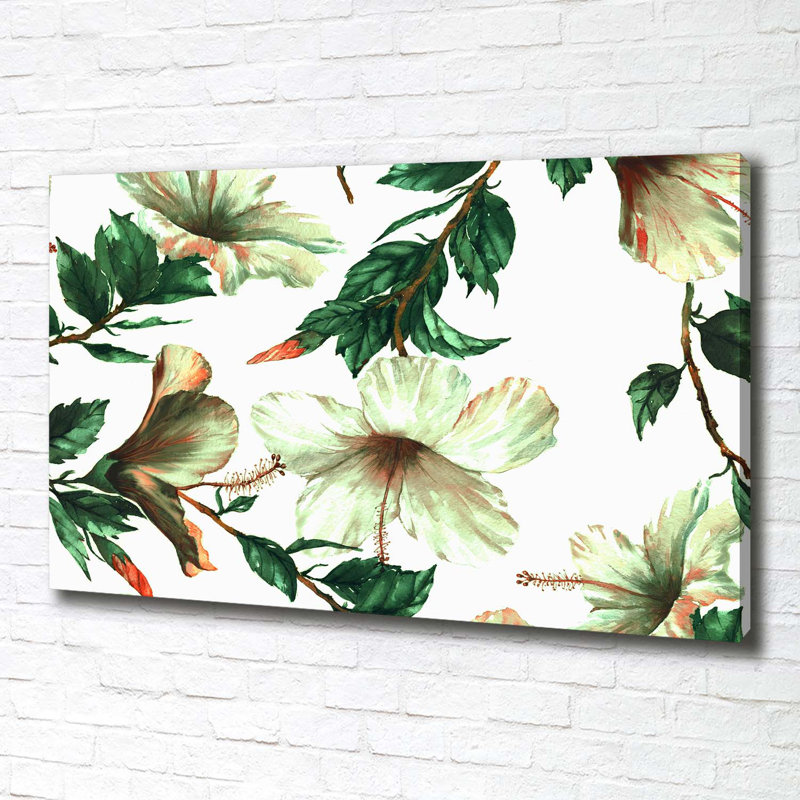 Hibiscus Flowers - Wrapped Canvas Print