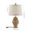 Lampe de table DEL en fer rustique bohémien à DEL 20,5 po Alahbasri, naturel / beige-92650733