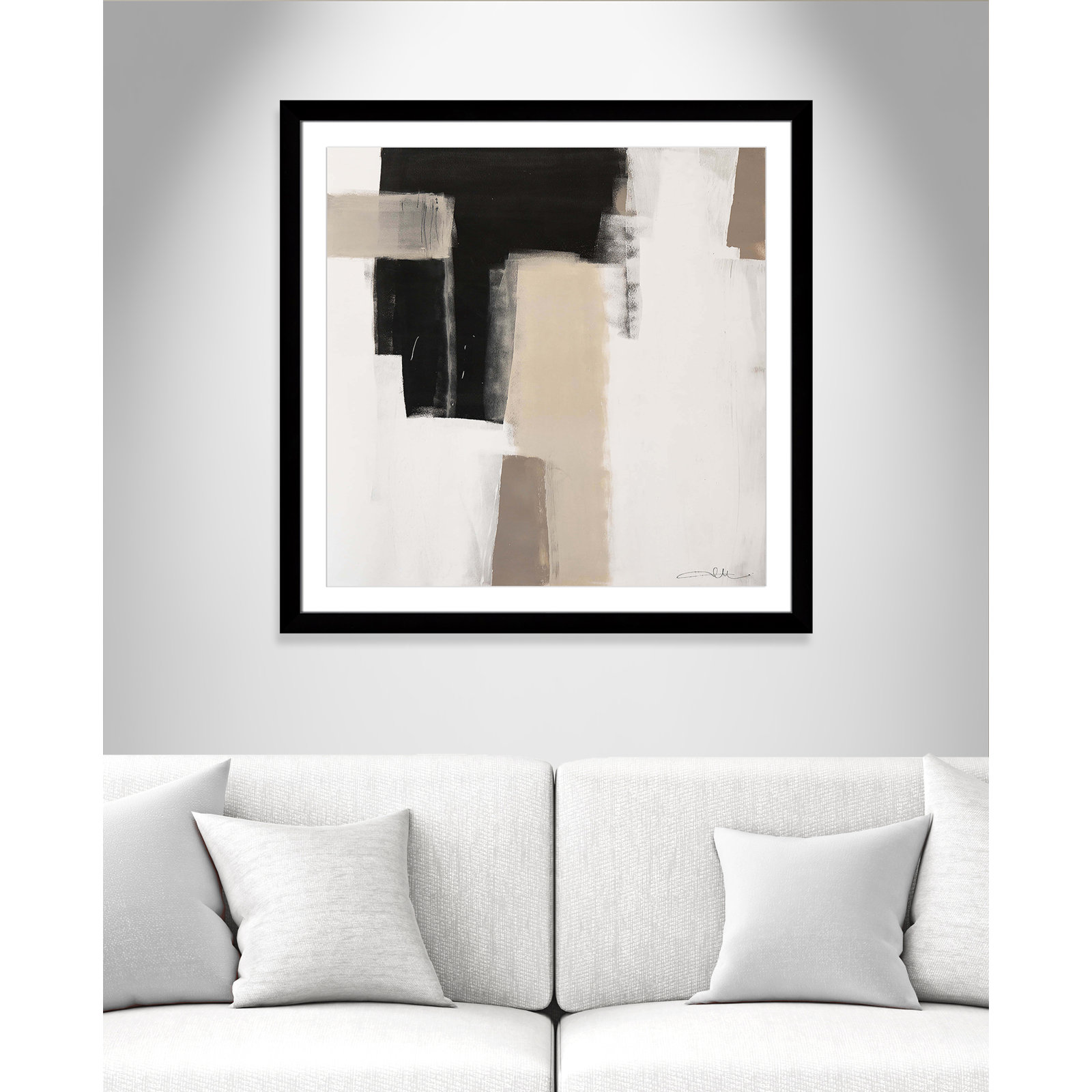 Earth Scapes I-A Print by Casa Fine Arts, Black Cube Framed, 37.5" H x 37.5" W x 1.25" D