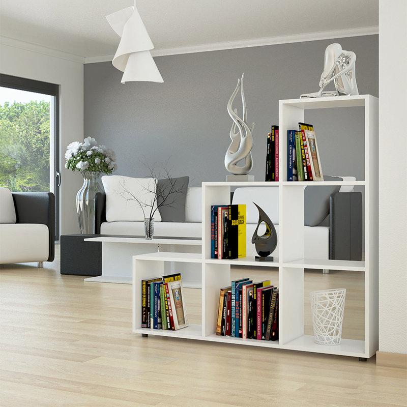 Viramontes Cube Bookcase, White