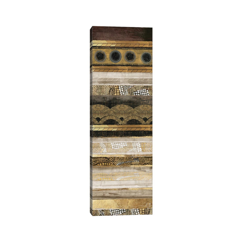 Klimt Dots II by Tom Reeves - Wrapped Canvas Panoramic Print, 30.48 cm H x 91.44 cm W x 1.91 cm D