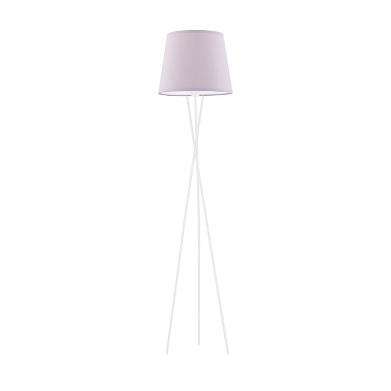 Arlaith 165cm Tripod Floor Lamp, Light Violet, White