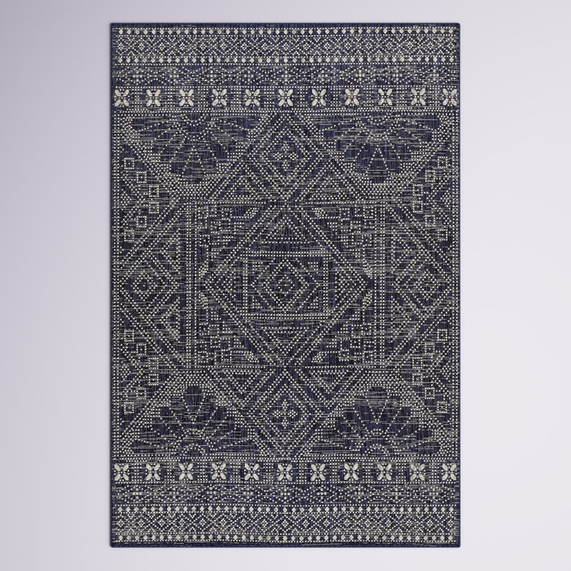 Alberton Oriental Indoor / Outdoor Rug, Rectangle 8' x 10'