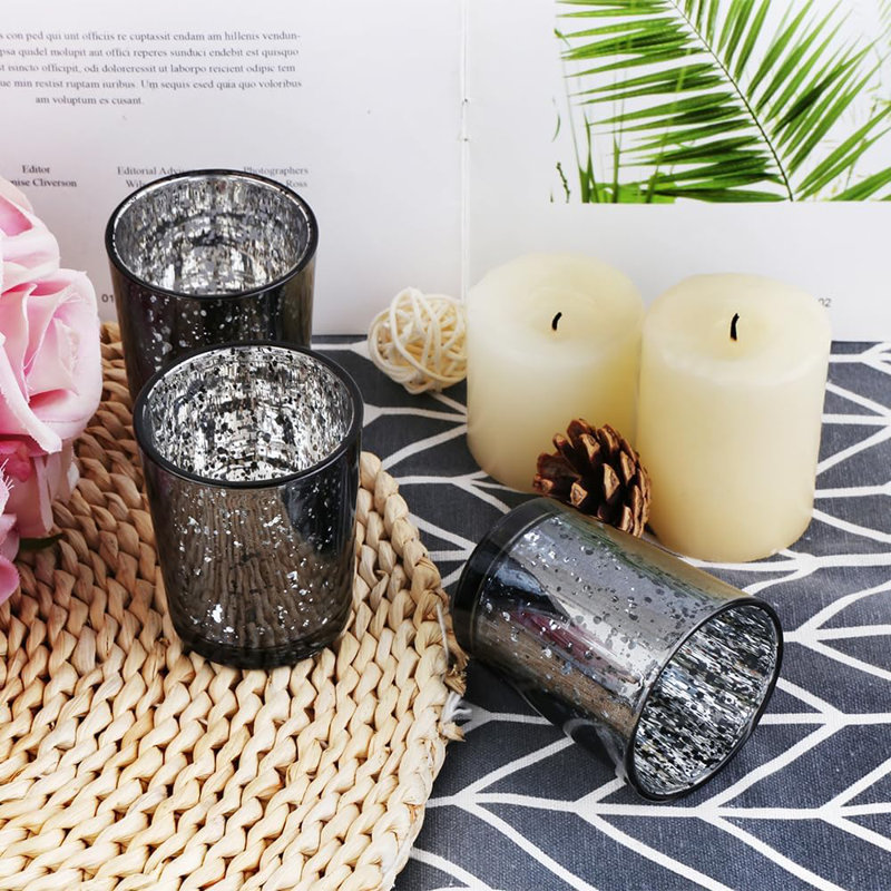 Black Mercury Glass Tea Light Holders Set Of 36