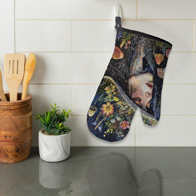 Enchanted Woodland Kaleidoscope Oven Mitt