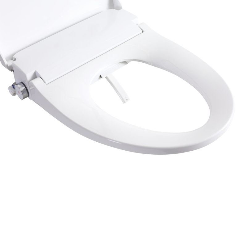 Smart Bidet Toilet Seat With Side Knob, Adjustable Heated Seat, Water Temperature And Adjustment, Automatic Nozzle Cleaning, Night - Multiple Cleaning Modes For Post Female Massage Flexible Position