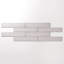 Carrelage mural en porcelaine émaillée gris clair 3 "x 16" Buckingham-114625366