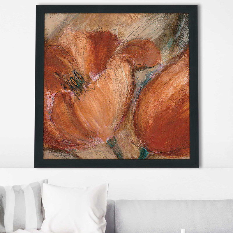 «Bold And Sassy I» (imprimé carré), Cadre espresso, H 37,5 po x l 37,5 po x P 1 po