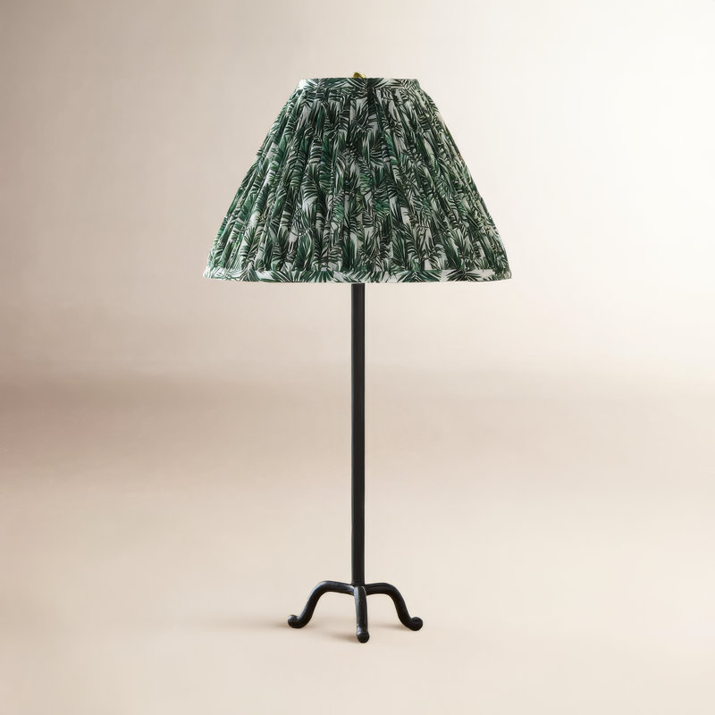 Dani Table Lamp, 28.75"H x 16"W x 16"D, Green Leaves