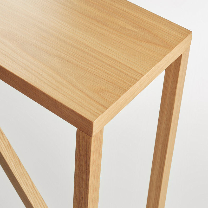 Strut 60'' W Console Table, White Oak