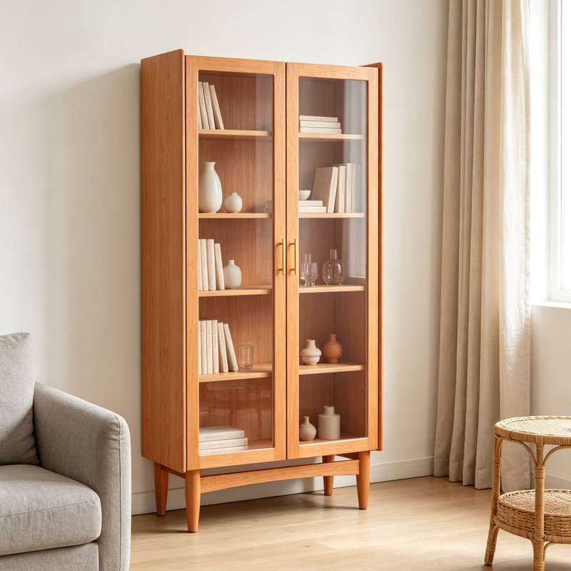 Bibliothèque intérieure simple de style européen, Brown