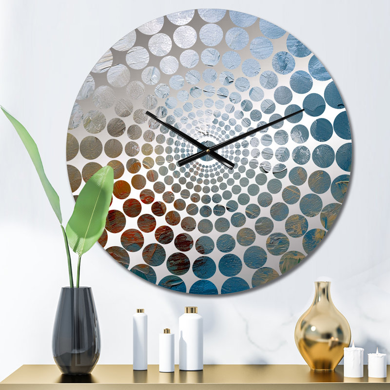 Aved - Horloge murale peinture abstraite, Petit