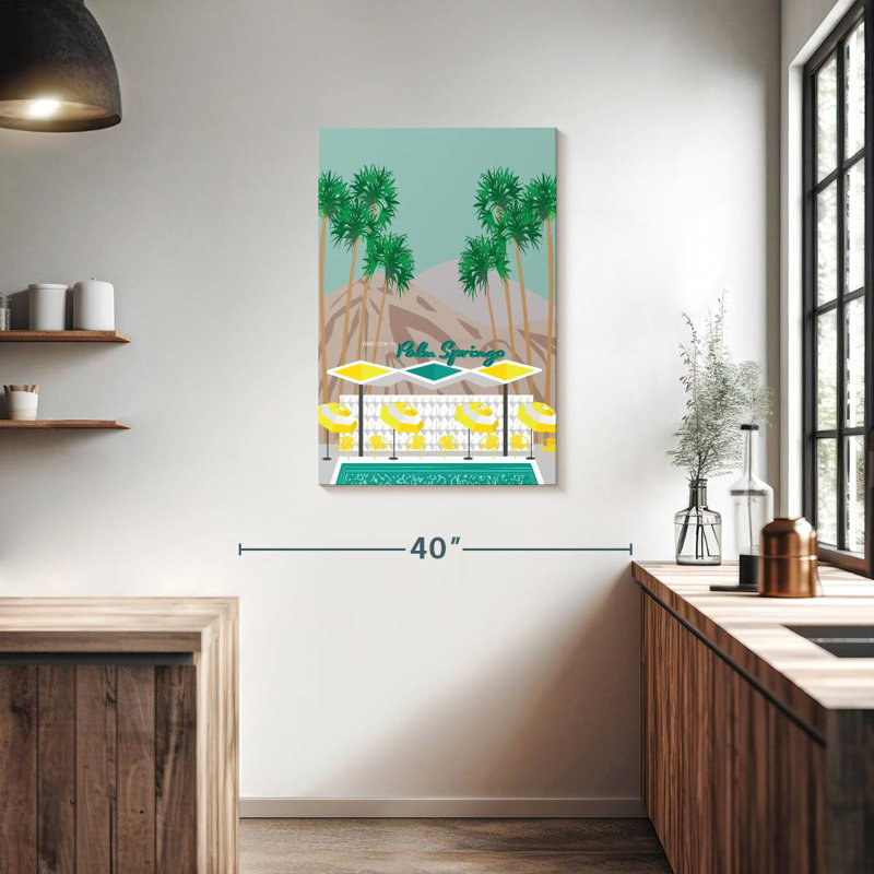 Aime Palm Springs Pool, 36" H x 24" W