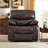 3 - Piece Modern Faux Leather Manual Reclining Living Room Set With Storage Console & Cup Holders-2016449535