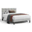 Velvet Upholstered Platform Bed with Headboard-114297177