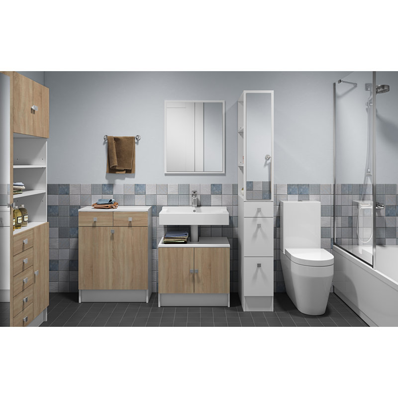 Elick Freestanding Bathroom Cabinet