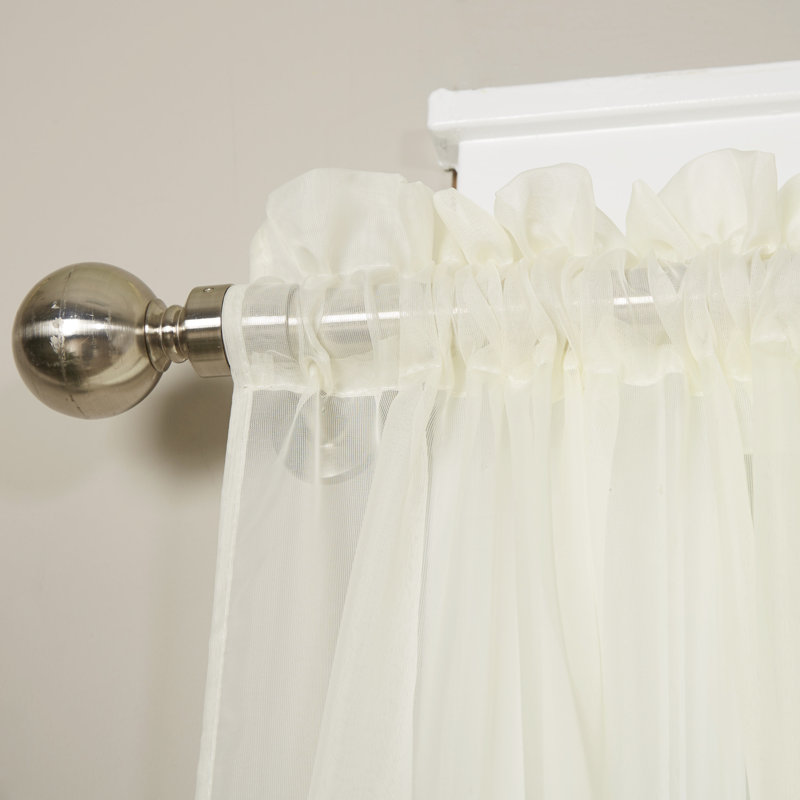 Sheer Sliding Panel Pair, Beige, 60" W x 84" L