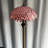 Tiffany Floor Lamp Pink Wisteria Stained Glass Standing Reading Light 16X16X64 Inches Antique Lamp