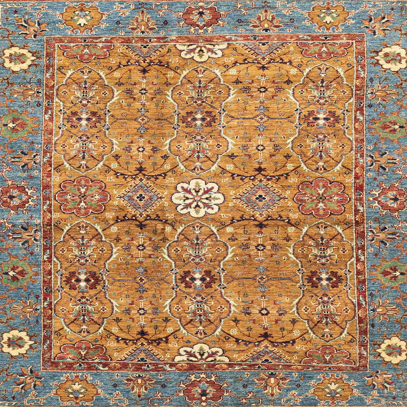 Abstract Indoor Rug, Square 3'