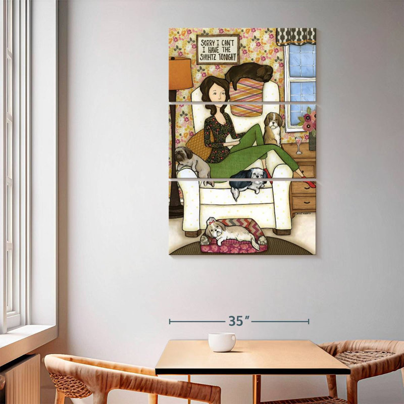 Brampt The Shihtz, 65" H x 42" W
