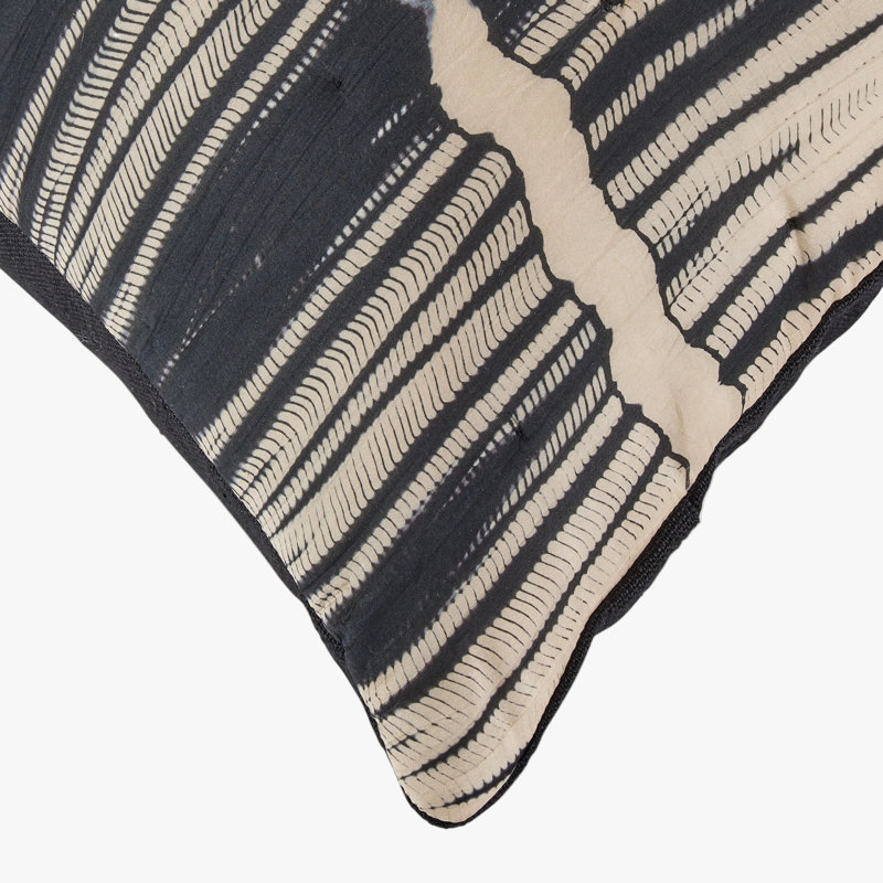 Indigo Seas Shibori Waves Pillow Cover & Insert
