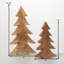 2 Piece Mango Wood Tree Accents Set