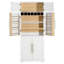 Armoire garde-manger de 78,2 po Gladwin avec tablettes, tiroir et porte-bouteilles-121163786