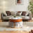 Lift Top Extendable 3 Storable Stools Sintered Stone Coffee Table with Storage-271548678