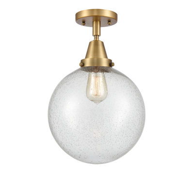 Alphonsa Glass Flush Mount