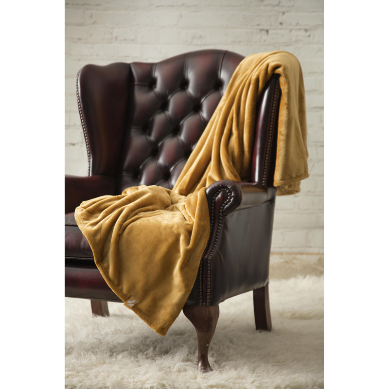 Heatholder Blankets Throw Blanket, Gold Dust