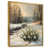 Toile avec cadre flottant or