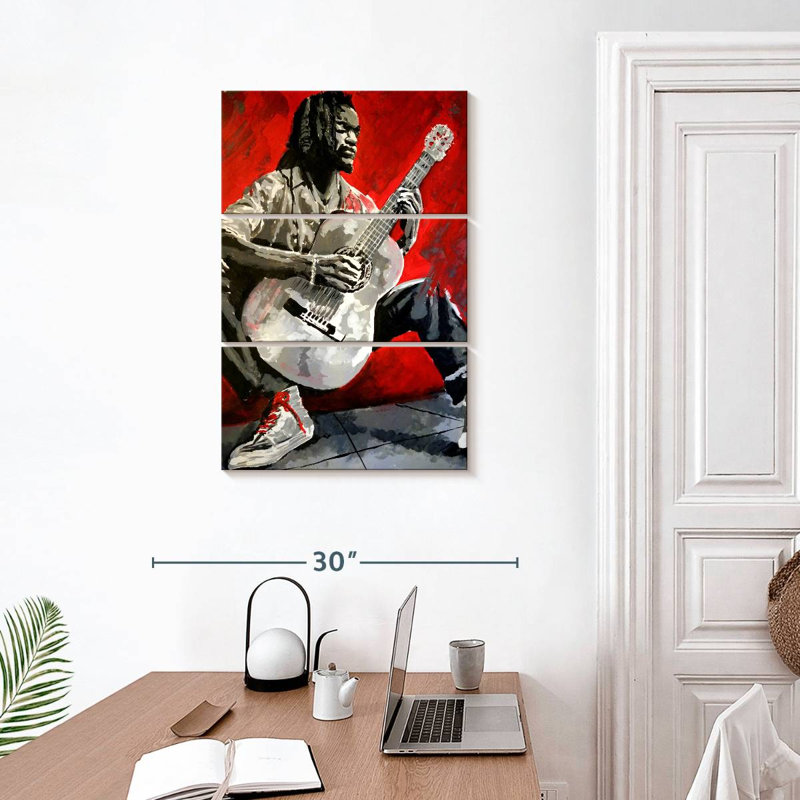 Abarca Jazz Player, H 32 po x l 20 po