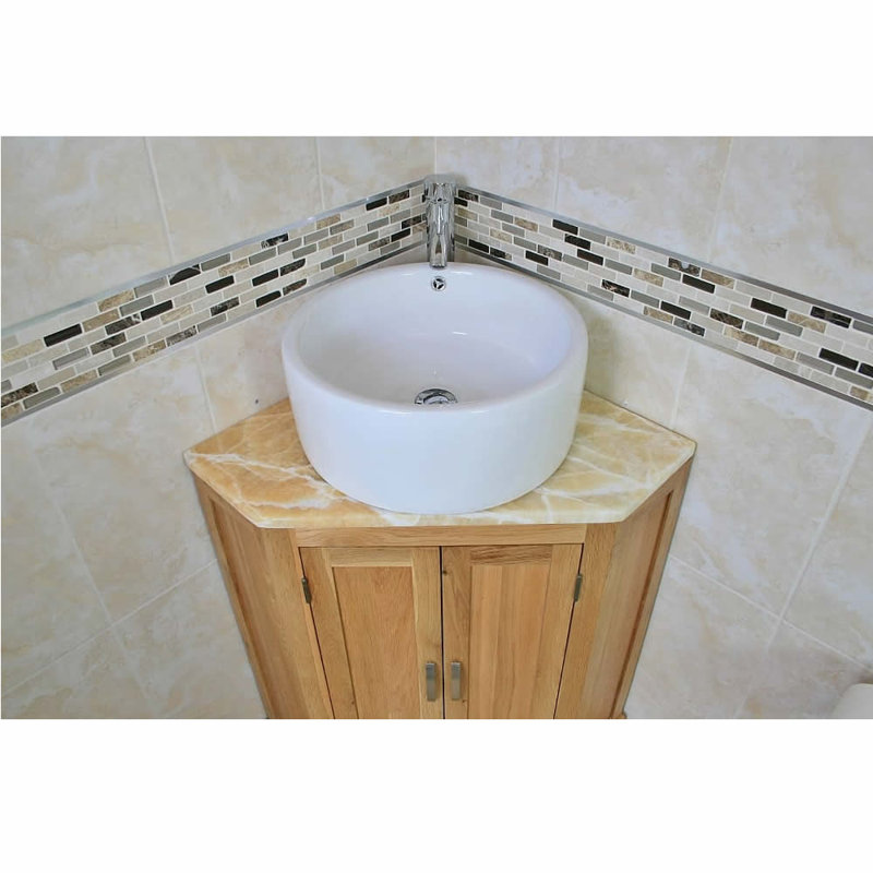 Delossantos 550mm Single Bathroom Vanity with Vessel Ceramic Basin