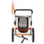 Remorque de vélo et poussette pliable 2 en 1 Aobei orange pour chien moyen ou grand, avec rideau imperméable-75197106