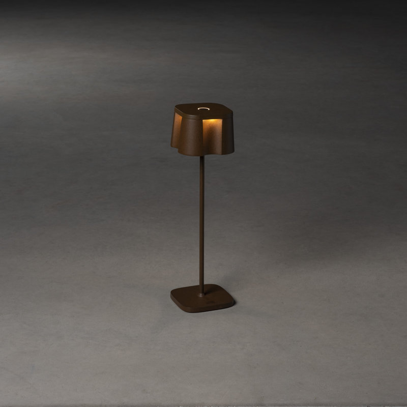 Nice Cordless Table Lamp - USB Rechargeable, Dimmable LED, 3 Modes, Sleek Design, Rust