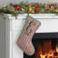 Bas de Noël rétro à garniture personnalisée-721222739
