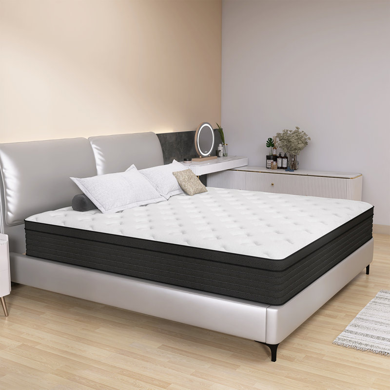 8"/10"/12"/14" Medium Pocket Spring Hybrid Mattress with CertiPUR-US Certified Foam, Twin, 14"