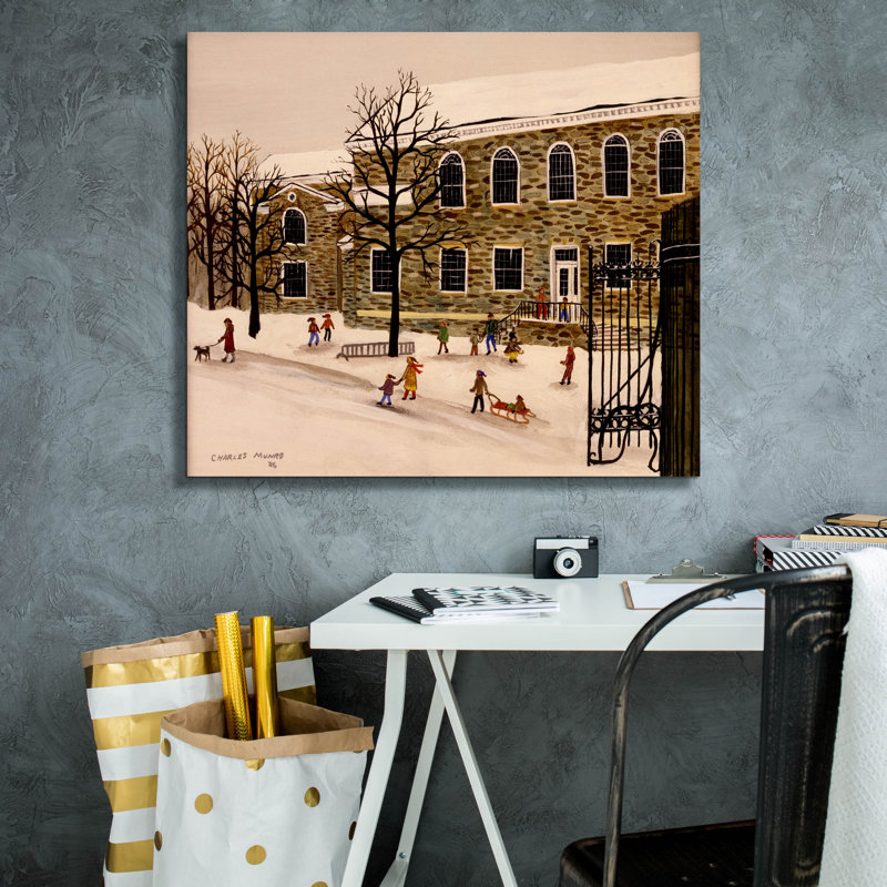 Toile épique Graffiti «Waiting For A Ride Home» par C Munro, 30 po x 26 po, H 26 po x l 30 po