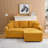 Versatile Foldable Sofa with Cup Holders and Storage Function for Home