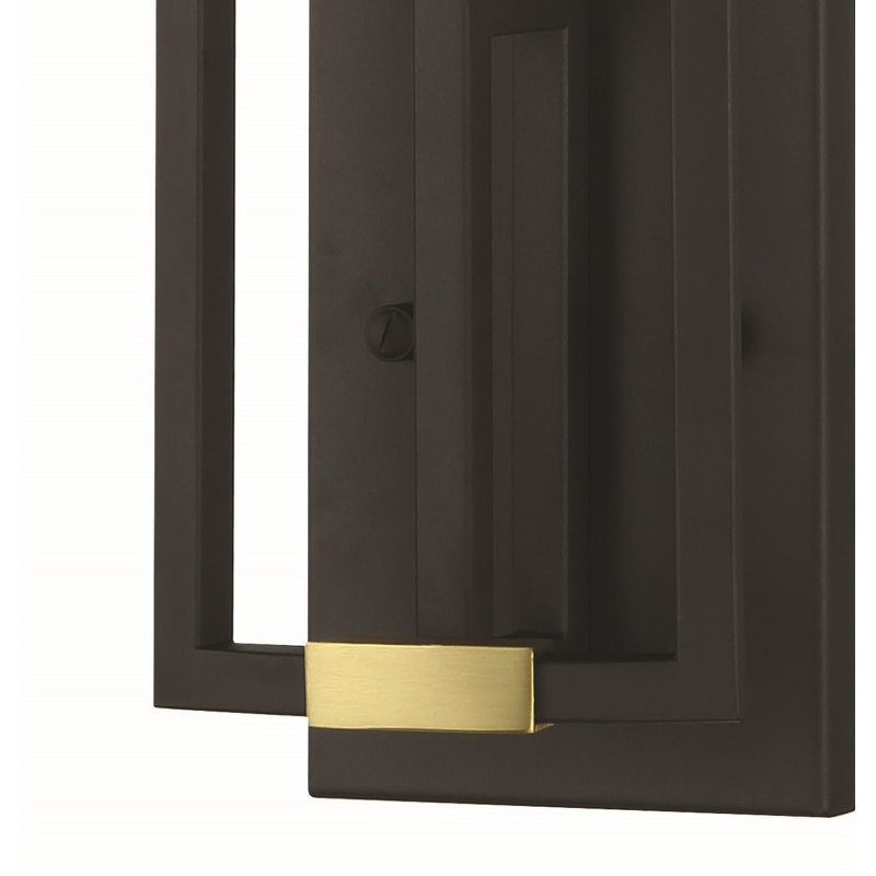 17 Stories Hillstone Sand Coal & Soft Brass Wall Sconce