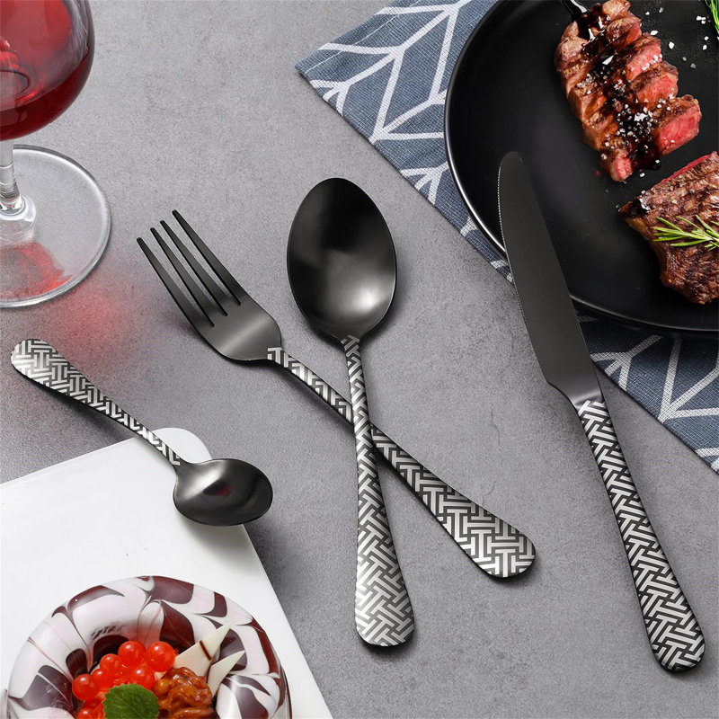 Metro Lane Berniece 16 Piece Stainless Steel Cutlery Set , Service for 4
