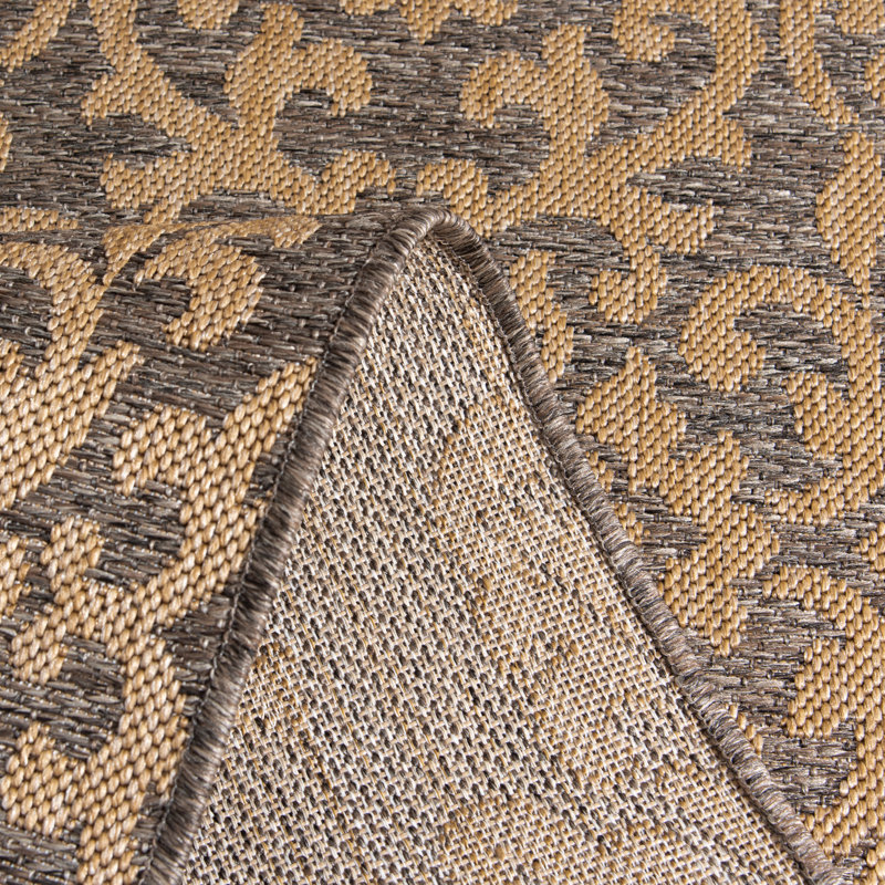 Tapis intérieur / extérieur Roopville Pebble, Rectangle 6 pi 7 po x 9 pi 6 po