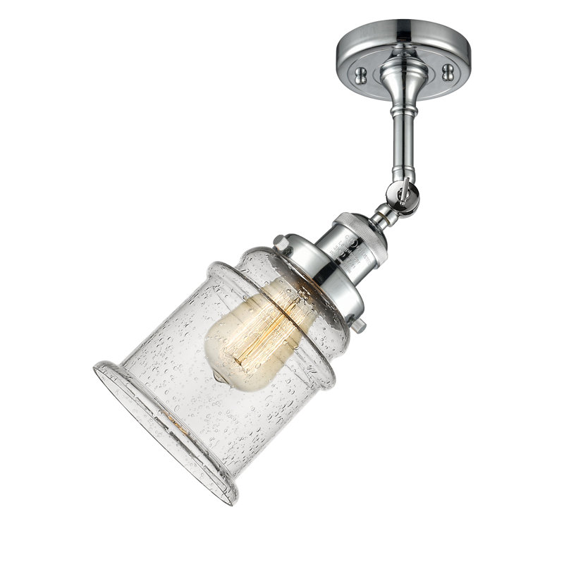 Galaviz Dimmable Bath Sconce, Seedy, 6 Watt Vinage LED Bulb, Polished Chrome