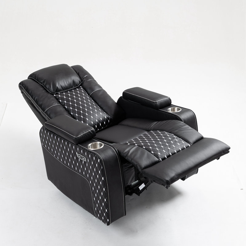 Fauteuil inclinable Lift avec massage et chauffage, Noir, noir, noir, noir