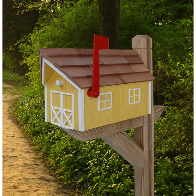 Amish Mailbox, Handmade, Barn Style Mailbox