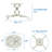 Mount-It! Low Profile Projector Ceiling Mount, 360 Full Motion Rotation with 30 Degree Tilt and Roll
