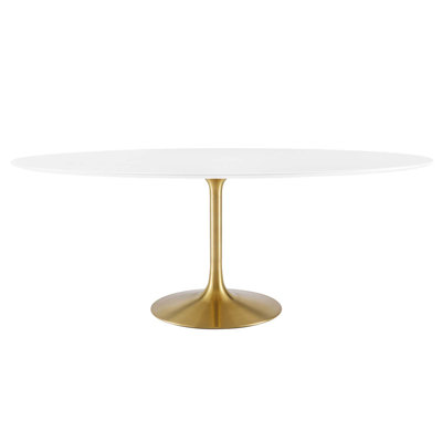 Silver Orchid Fein Oval Dining Table